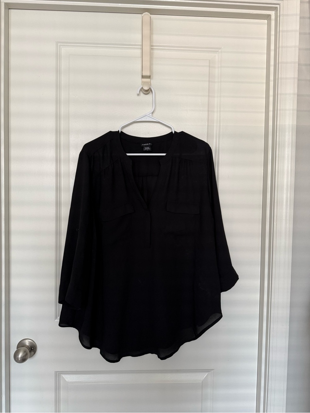 Torrid black Georgette blouse